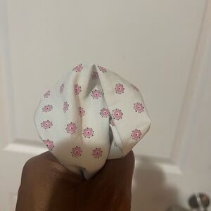 Custom made Pocket Squares Pink flowers Sz OS